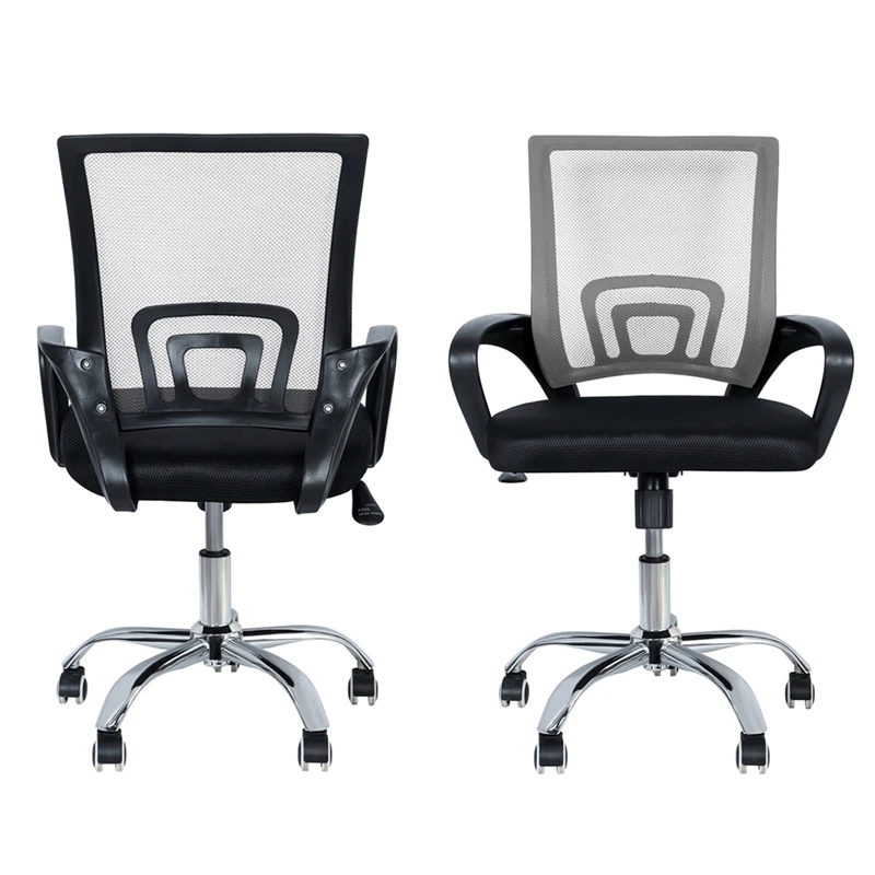Mesh Back Office Chair Gas Lift Adjustable Height Swivel Chair Durable Plastic Armrests White&Black
Mesh Back Office Chair Gas Lift Adjustable Height Swivel Chair Durable Plastic Armrests White&Black