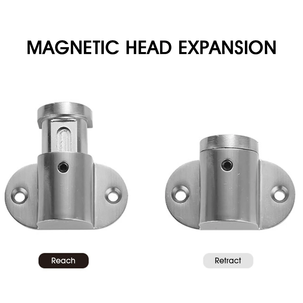 Magnetyczny ogranicznik do drzwi z regulacją wysokości dla metalowych drzwi - zatrzymaj drzwi z niewielkim silnikiem ssącym, korek do drzwi do domu i narzędzia biurowe - Wianko - 18