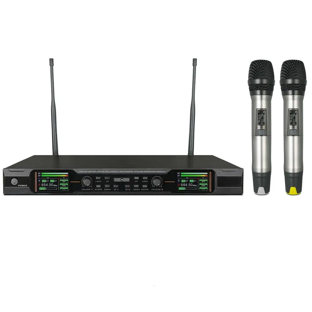 Professional stage sound system performance karaoke UHF Wireless Microphone True Diversity
Professional stage sound system performance karaoke UHF Wireless Microphone True Diversity