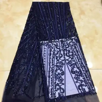 Navy blue 3D sequin Lace Fabric 2019 High Quality Mesh Embroidery Sequins 3D Flower Tulle Nigerian Lace Fabrics For Bridal dress
Navy blue 3D sequin Lace Fabric 2019 High Quality Mesh Embroidery Sequins 3D Flower Tulle Nigerian Lace Fabrics For Bridal dress