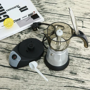 Electric Coffee Maker Aluminum Coffee Pots Moka Pot Mocha 6cups/300ml EU Plug Brand New And High Quality
Electric Coffee Maker Aluminum Coffee Pots Moka Pot Mocha 6cups/300ml EU Plug Brand New And High Quality