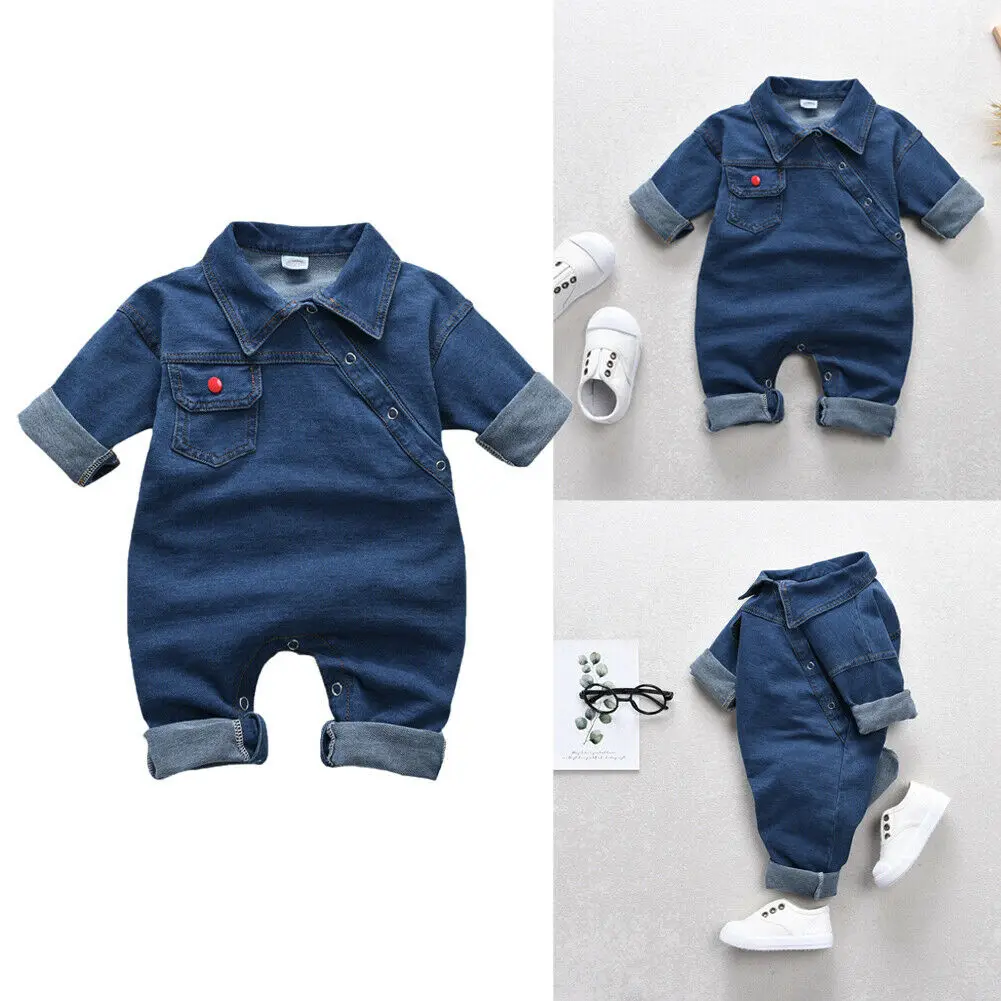 2019 New Toddler Kids Baby Girl Boy Denim Romper Jumpsuits Long Sleeve Pants Emmababy Outfits Clothes 0-4Y
2019 New Toddler Kids Baby Girl Boy Denim Romper Jumpsuits Long Sleeve Pants Emmababy Outfits Clothes 0-4Y