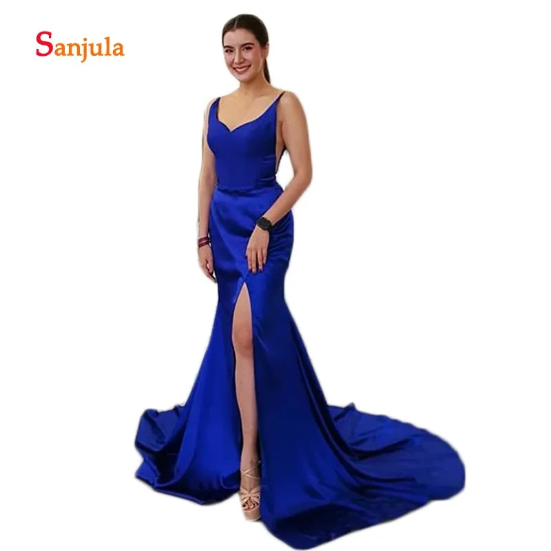 Royal Blue Sheath Formal Evening Dresses Sweetheart Tank Leg Split Slit Long Evening Gowns Open Back Dinner Party Dresses D1410
Royal Blue Sheath Formal Evening Dresses Sweetheart Tank Leg Split Slit Long Evening Gowns Open Back Dinner Party Dresses D1410