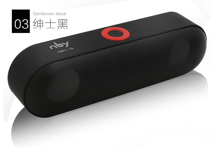 Компактный Bluetooth динамик NBY 18 беспроводная колонка TF/AUX/USB объемный 3D стерео