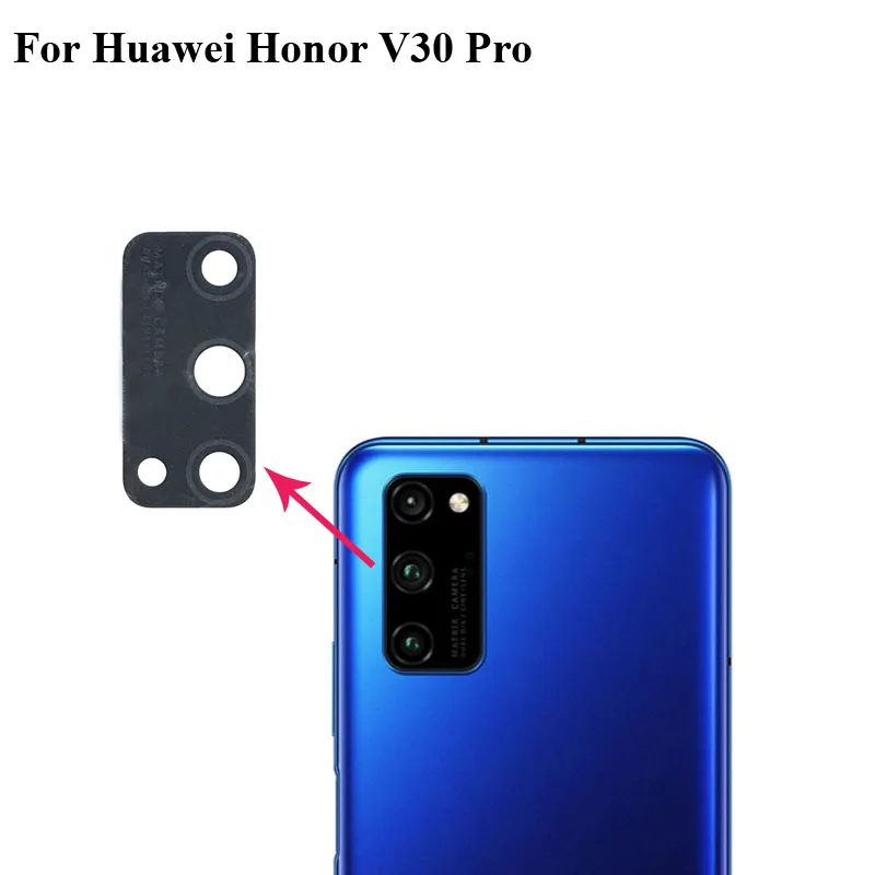 

High quality For Huawei Honor V30 pro Back Rear Camera Glass Lensr v30pro test good Replacement Parts For Huawei Honor V 30 pro