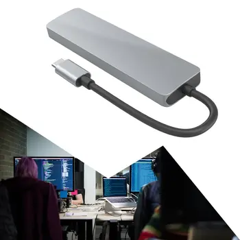 USB 3.1 Type-C Hub To HDMI Adapter 4K Thunderbolt 3 USB C Hub With Hub 3.0 TF Security Digital Reader Slot For MacBook Pro
USB 3.1 Type-C Hub To HDMI Adapter 4K Thunderbolt 3 USB C Hub With Hub 3.0 TF Security Digital Reader Slot For MacBook Pro