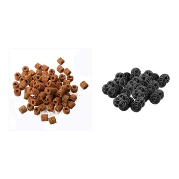2 Set Filter: 1 Set Filter Media Ceramic Biological Rings Aquarium Fish Tank Pond & 1 Set 100Pcs Aquarium Bio Balls Fish Tank Fi 
2 Set Filter: 1 Set Filter Media Ceramic Biological Rings Aquarium Fish Tank Pond & 1 Set 100Pcs Aquarium Bio Balls Fish Tank Fi