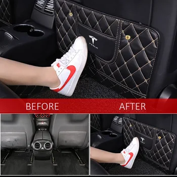 Car Seat Back Genuine Leather Anti Kick Pad Protector Waterproof Child Anti Dirty Protect auto parts for Tesla Model3 S X 
Car Seat Back Genuine Leather Anti Kick Pad Protector Waterproof Child Anti Dirty Protect auto parts for Tesla Model3 S X
