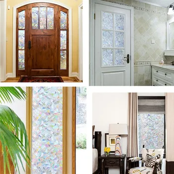 SUNICE Decoration Static Clings Window Film 3D Window Decals Without Glue Rainbow Effect Use for Glass Home Bathroom 45cmX500cm
SUNICE Decoration Static Clings Window Film 3D Window Decals Without Glue Rainbow Effect Use for Glass Home Bathroom 45cmX500cm