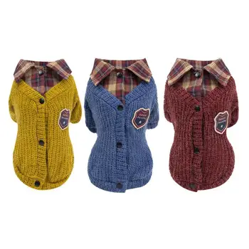 Puppy Kitten Lovely Lapel Sweater Pets Autumn Winter Beautiful Personality Knitted Wool Badge Keep Warm Fashion Costume
Puppy Kitten Lovely Lapel Sweater Pets Autumn Winter Beautiful Personality Knitted Wool Badge Keep Warm Fashion Costume