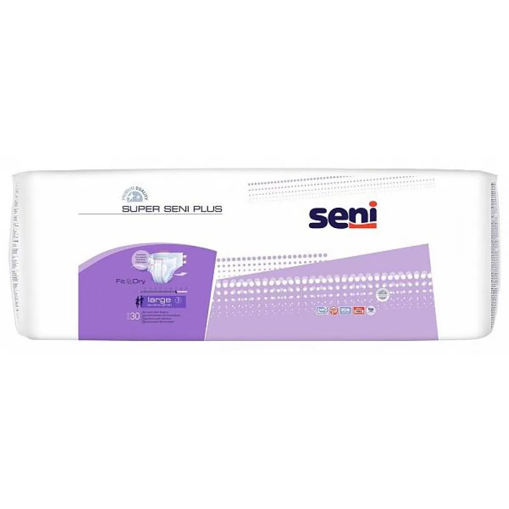 Подгузники Seni Plus Large 3 размер 100-150см 30шт. | Красота и здоровье
