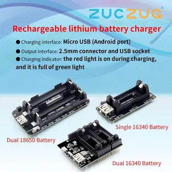 Two Voltage 18650 Lithium Battery Shield V8 Mobile Power Expansion Board Module 5V/3A 3V/1A Micro USB For Arduino ESP32 ESP8266
Two Voltage 18650 Lithium Battery Shield V8 Mobile Power Expansion Board Module 5V/3A 3V/1A Micro USB For Arduino ESP32 ESP8266