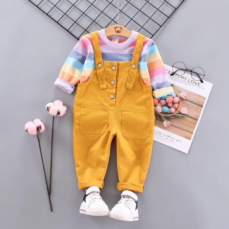 Childrenswear Children Baby Fashion Korean-style Suspender Pants 2019 New Style Autumn Clothing Button Rainbow Suspender Pants F
Childrenswear Children Baby Fashion Korean-style Suspender Pants 2019 New Style Autumn Clothing Button Rainbow Suspender Pants F