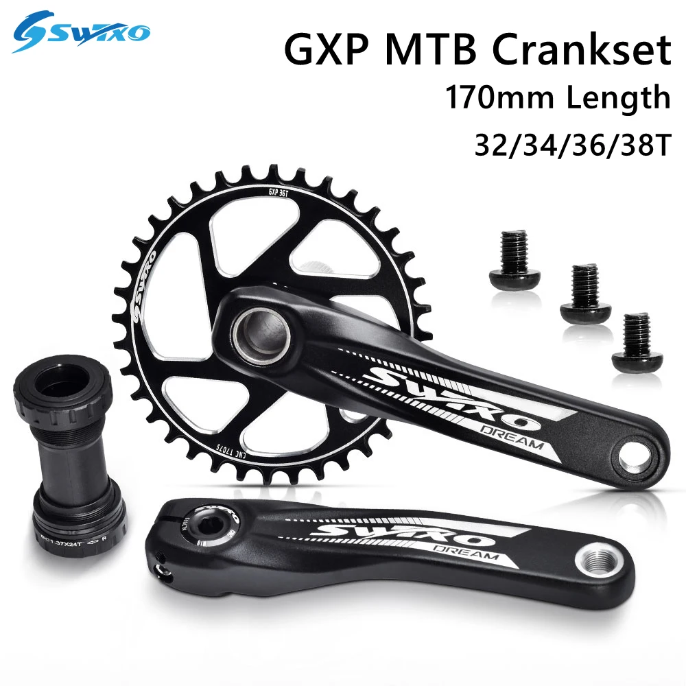 2021 SWTXO Bicycle Crankset 170mm MTB GXP Crank Bottom Bracket Chainring 32T 34T 36T 38T for SHIMANO SRAM XX1 XO1 X1 GX XO X9 
2021 SWTXO Bicycle Crankset 170mm MTB GXP Crank Bottom Bracket Chainring 32T 34T 36T 38T for SHIMANO SRAM XX1 XO1 X1 GX XO X9