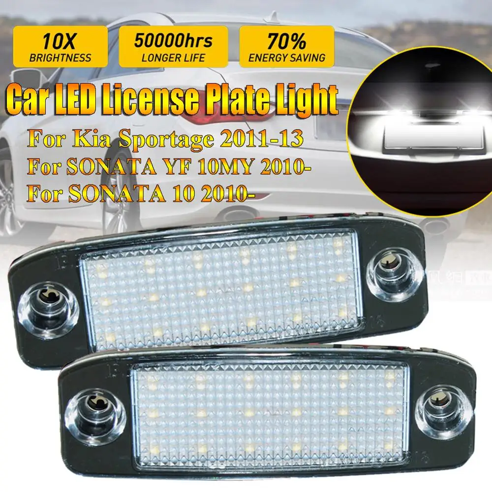2Pcs 12V LED Number Plate Lamp Bulb Kit For Hyundai Sonata YF 10MY GF 10 White Canbus License Plate Lights For Kia Sportage
2Pcs 12V LED Number Plate Lamp Bulb Kit For Hyundai Sonata YF 10MY GF 10 White Canbus License Plate Lights For Kia Sportage