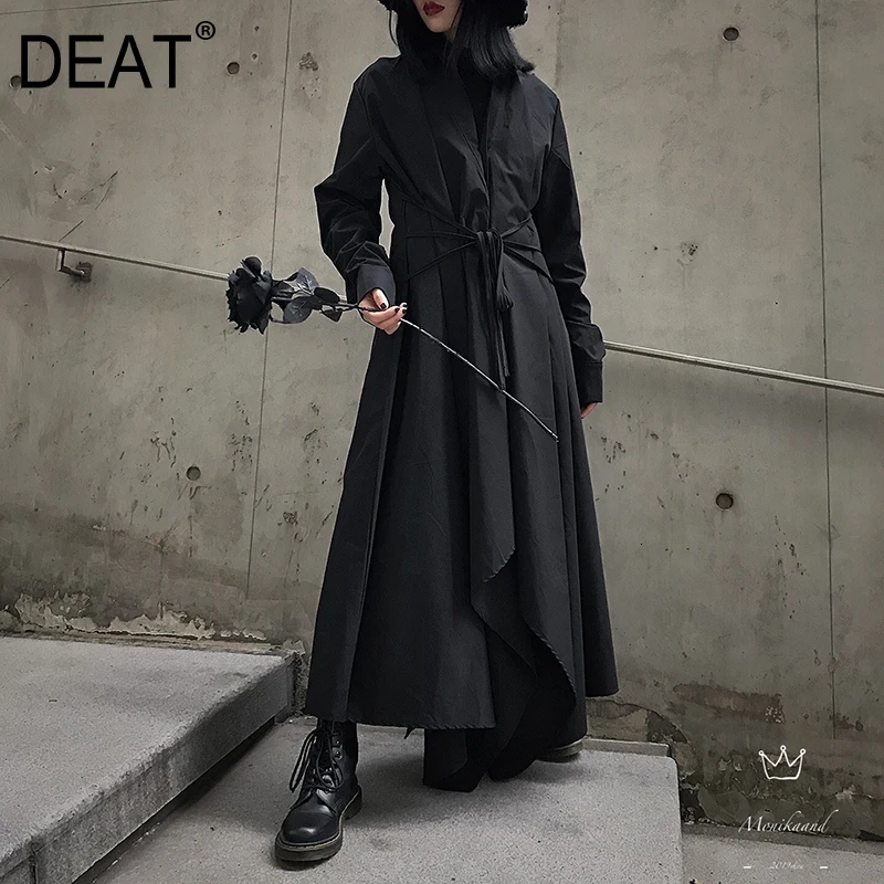 DEAT 2020 Solid color vintage dress spring and autumn new women's models Drawstring long-sleeved long dress PB978
DEAT 2020 Solid color vintage dress spring and autumn new women's models Drawstring long-sleeved long dress PB978