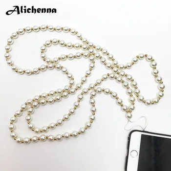 Imitation Pearls Strap Cord Mobile Phone Neck Necklace Fashion Lanyard for Keys Cell Phone Chain for 2019 Charm Long Necklace
Imitation Pearls Strap Cord Mobile Phone Neck Necklace Fashion Lanyard for Keys Cell Phone Chain for 2019 Charm Long Necklace