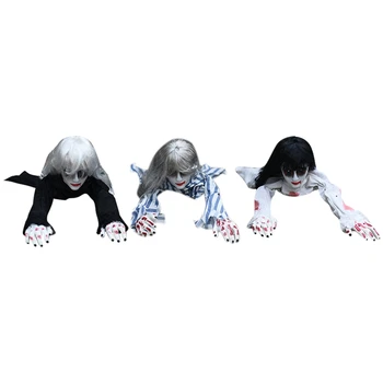 Halloween Voice-Activated Electric Crawling Female Ghost Bar Haunted House Secret Room Layout Tricky Props
Halloween Voice-Activated Electric Crawling Female Ghost Bar Haunted House Secret Room Layout Tricky Props