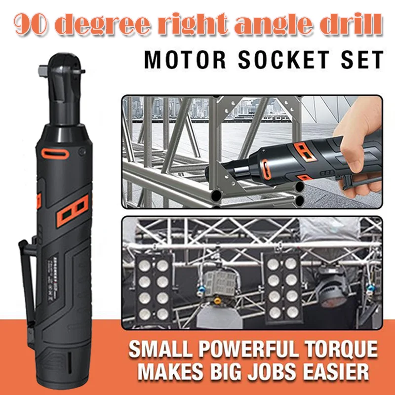 New Motor Power Socket Set Electric Wrench 90 Degree Rechargeable Ratchet Large Torque Capacity Wrench SF66
New Motor Power Socket Set Electric Wrench 90 Degree Rechargeable Ratchet Large Torque Capacity Wrench SF66