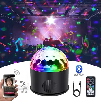 Disco Ball 9 Colours Mini Bluetooth Music LED Party Light Colourful Light Effects Light Stage Lighting Crystal Magic Ball
Disco Ball 9 Colours Mini Bluetooth Music LED Party Light Colourful Light Effects Light Stage Lighting Crystal Magic Ball