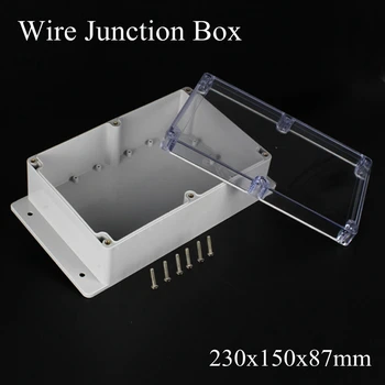 230x150x87mm ABS Plastic IP65 Waterproof Wire Junction Box Clear Outdoor Case Transparent Connector Project Mounted Enclosure
230x150x87mm ABS Plastic IP65 Waterproof Wire Junction Box Clear Outdoor Case Transparent Connector Project Mounted Enclosure