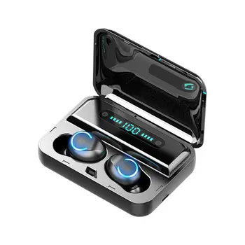 New Wireless Earphones with Powerban 5.0 with Power Display Digital Touch Mini Earphone With Power Ban