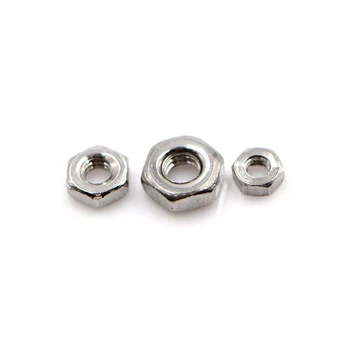 New 50Pcs/lot M1.6 M2.0 M2.5 304 Stainless Steel Hex Nuts Hexagon Nuts Wholesale
New 50Pcs/lot M1.6 M2.0 M2.5 304 Stainless Steel Hex Nuts Hexagon Nuts Wholesale
