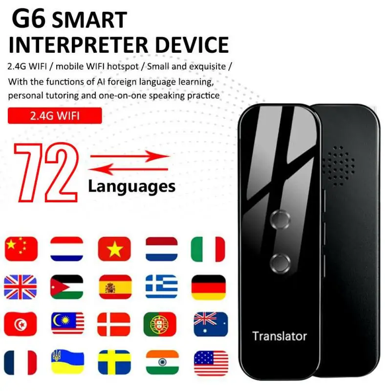 NEW 72 Languages Smart Translator Multifunction Instant Voice Text APP Photograph Translaty Real-Time Converter With Camera
NEW 72 Languages Smart Translator Multifunction Instant Voice Text APP Photograph Translaty Real-Time Converter With Camera
