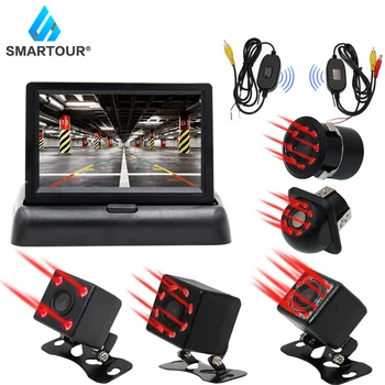 Smartour 4.3 Inch TFT LCD Wireless Infrared Cameras Car Monitor Display Reverse Camera Parking System For Car Rearview Monitors
Smartour 4.3 Inch TFT LCD Wireless Infrared Cameras Car Monitor Display Reverse Camera Parking System For Car Rearview Monitors