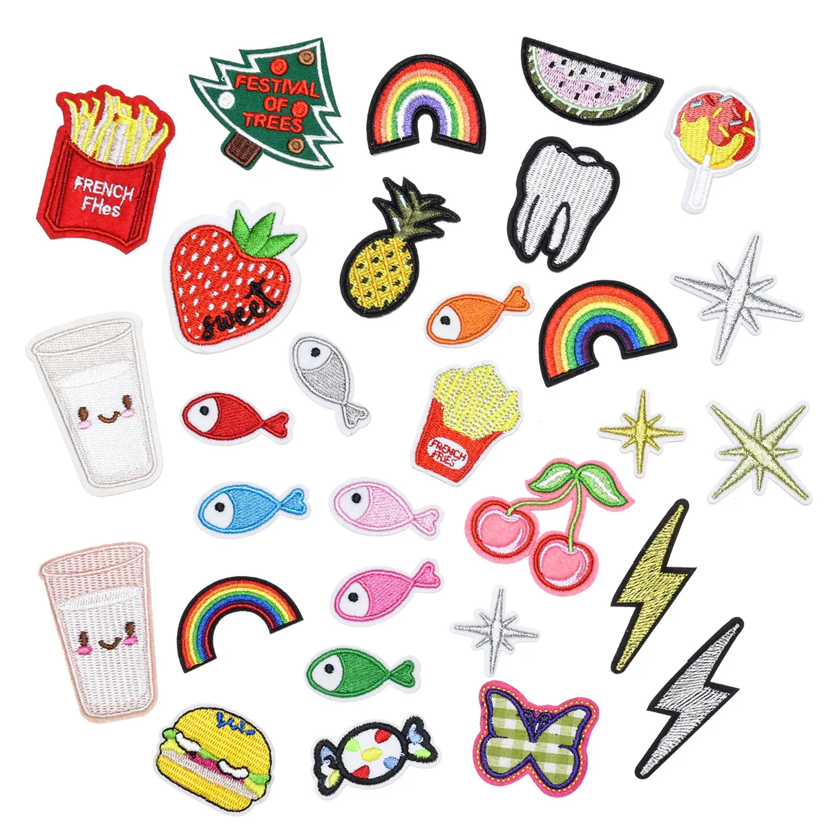 Cute Children's Clothes Lovely Decal Patch Paste Fashion Hand Cloth Color Fish Small Cartoon Full Embroidered for Shirts
Cute Children's Clothes Lovely Decal Patch Paste Fashion Hand Cloth Color Fish Small Cartoon Full Embroidered for Shirts