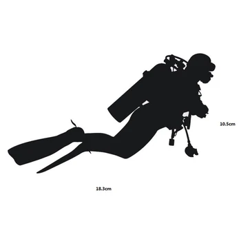 18.3cm*10.5cm Car Styling Fashion Diving Vinyl Car Stickers Personality Accessories Black White
18.3cm*10.5cm Car Styling Fashion Diving Vinyl Car Stickers Personality Accessories Black White