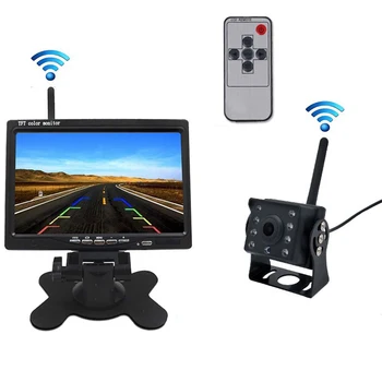Car Rear View Camera Reversing Parking System Kit 7" inch LED CCD Wireless LCD Monitor Waterproof Night Vision Backup Camera N28
Car Rear View Camera Reversing Parking System Kit 7" inch LED CCD Wireless LCD Monitor Waterproof Night Vision Backup Camera N28