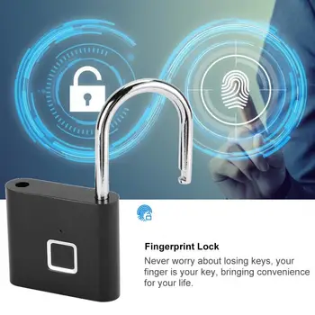 Portable Fingerprint Padlock Mini Anti-Theft Smart Lock USB Charging Keyless Security Locks for Wardrobe Cabinet Box
Portable Fingerprint Padlock Mini Anti-Theft Smart Lock USB Charging Keyless Security Locks for Wardrobe Cabinet Box