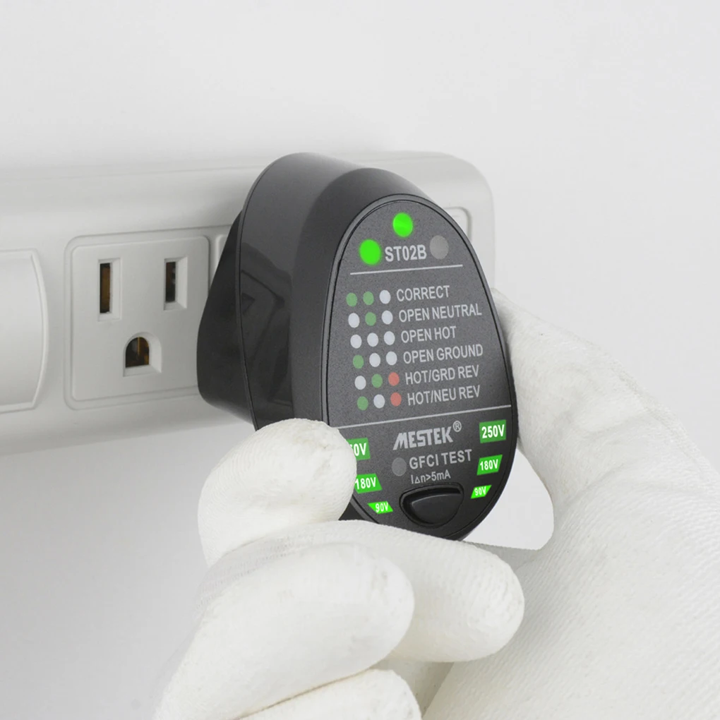 Socket Testers Voltage Test Socket Detector EU Plug Ground Zero Line Plug Polarity Phase Check Breaker Finder
Socket Testers Voltage Test Socket Detector EU Plug Ground Zero Line Plug Polarity Phase Check Breaker Finder