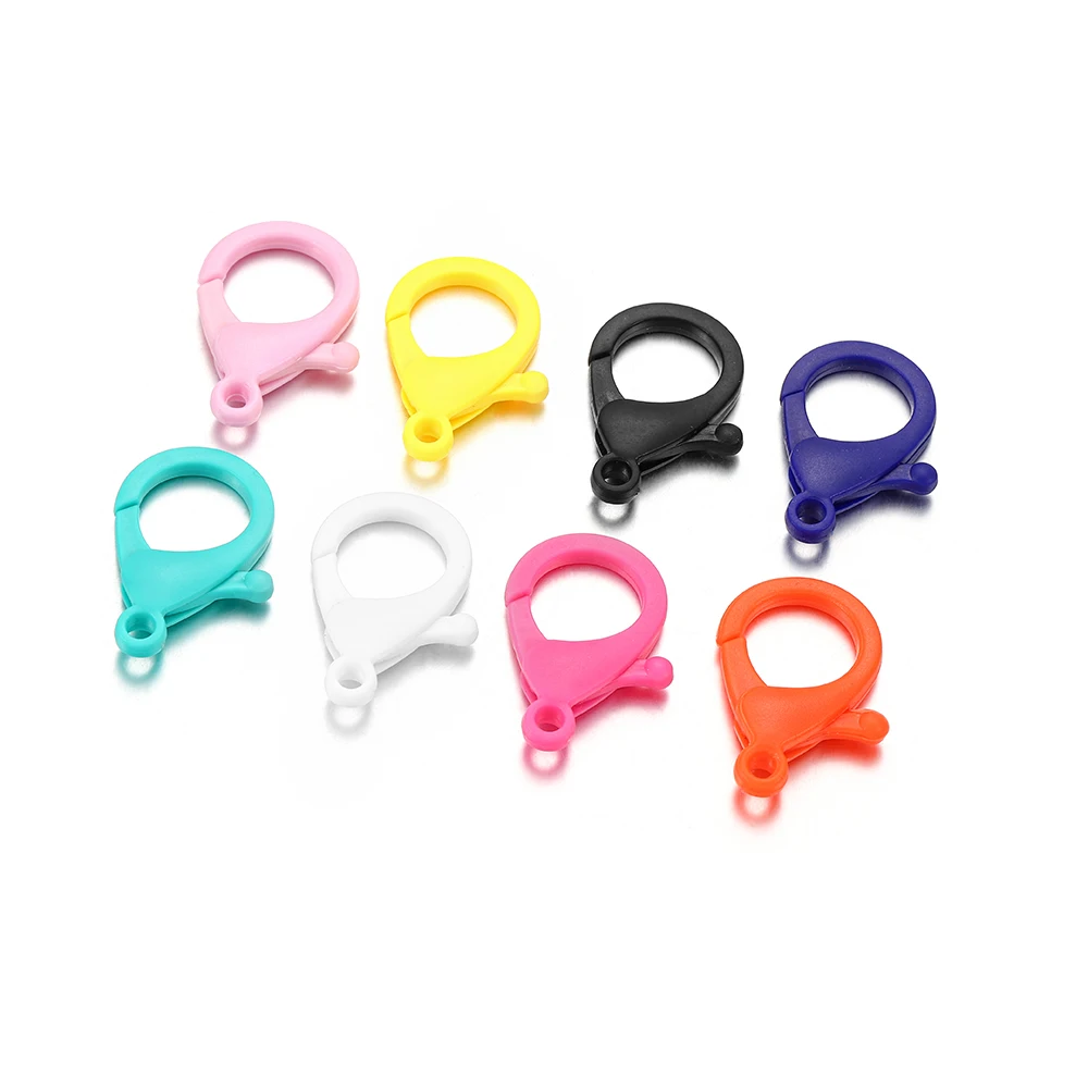 10Pcs/lot Colorful Plastic Key Chain Ring Metal Lobster Clasp Hooks Clips Connectors For DIY Jewelry Making Supplies Accessories
10Pcs/lot Colorful Plastic Key Chain Ring Metal Lobster Clasp Hooks Clips Connectors For DIY Jewelry Making Supplies Accessories
