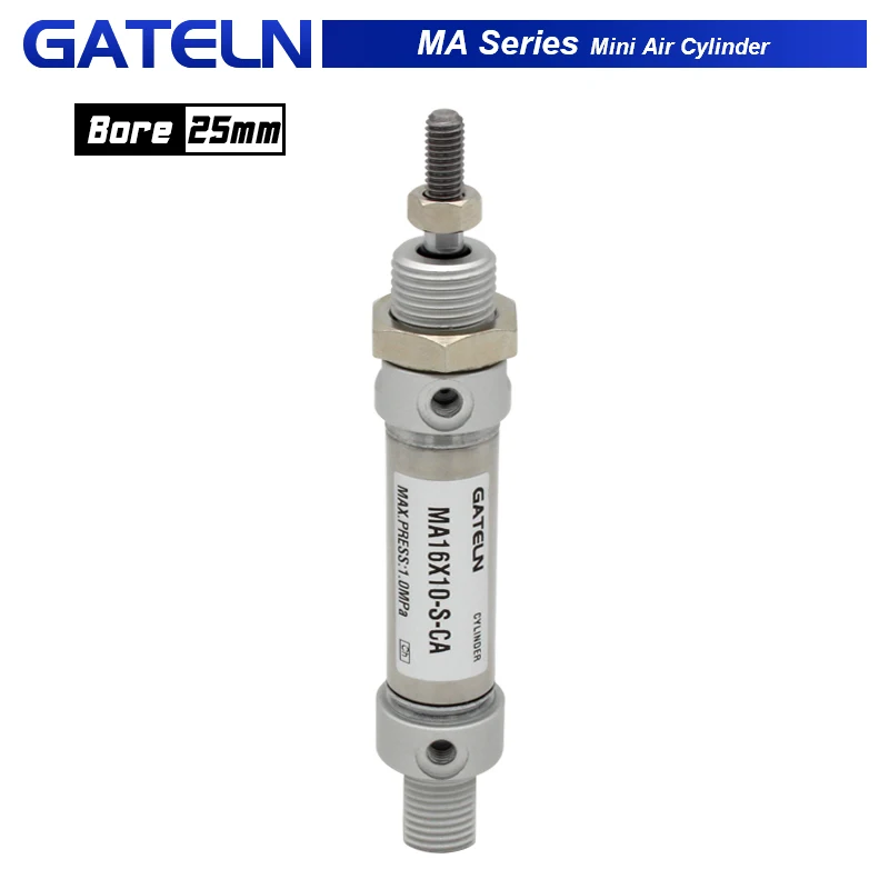 

Built-in magnet MA Series Mini Air Cylinder 25MM Bore 10-300mm stroke Double Action Mini Round Cylinders MA25x50S-CA-U-CM