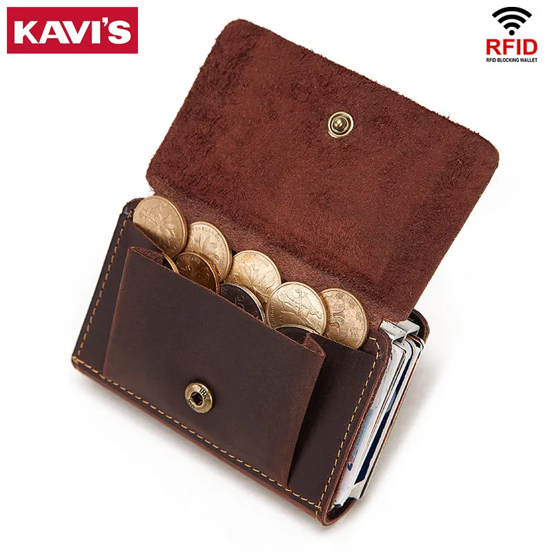 KAVIS Automatic Card Holder Genuine Leather Men ID Aluminum Alloy Anti-Degaussing Card Wallets Case Coin Holder Male Mini Bag
KAVIS Automatic Card Holder Genuine Leather Men ID Aluminum Alloy Anti-Degaussing Card Wallets Case Coin Holder Male Mini Bag