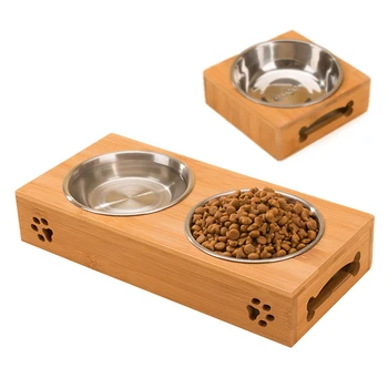 Premium Elevated Dog and Cat Pet Feeder, Double Bowl Raised Stand Comes with Extra Two Stainless Steel Bowls.for Cats and Puppy
Premium Elevated Dog and Cat Pet Feeder, Double Bowl Raised Stand Comes with Extra Two Stainless Steel Bowls.for Cats and Puppy