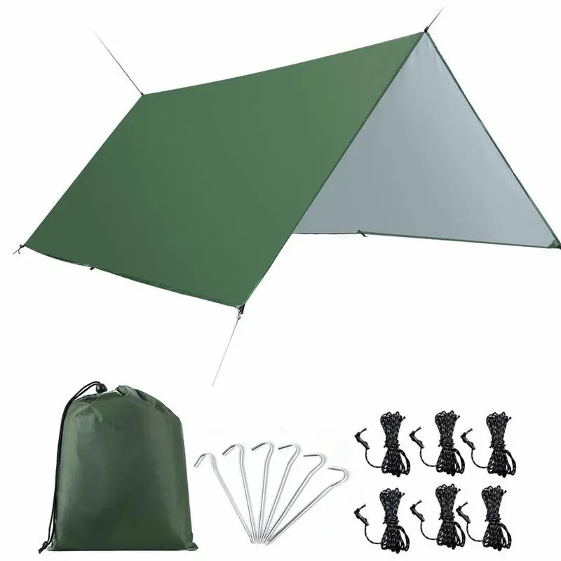 Camping Hammock Tarp, Waterproof Windproof Lightweight Rainfly Shelter. Perfect Tent Tarp for Backpacking, Hiking, and Travel
Camping Hammock Tarp, Waterproof Windproof Lightweight Rainfly Shelter. Perfect Tent Tarp for Backpacking, Hiking, and Travel
