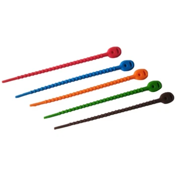 Food Bag Sealing Clampsale Household Practical Color Silicone Wire Cable Tie High Quality Multi-Purpose, 25PCS
Food Bag Sealing Clampsale Household Practical Color Silicone Wire Cable Tie High Quality Multi-Purpose, 25PCS