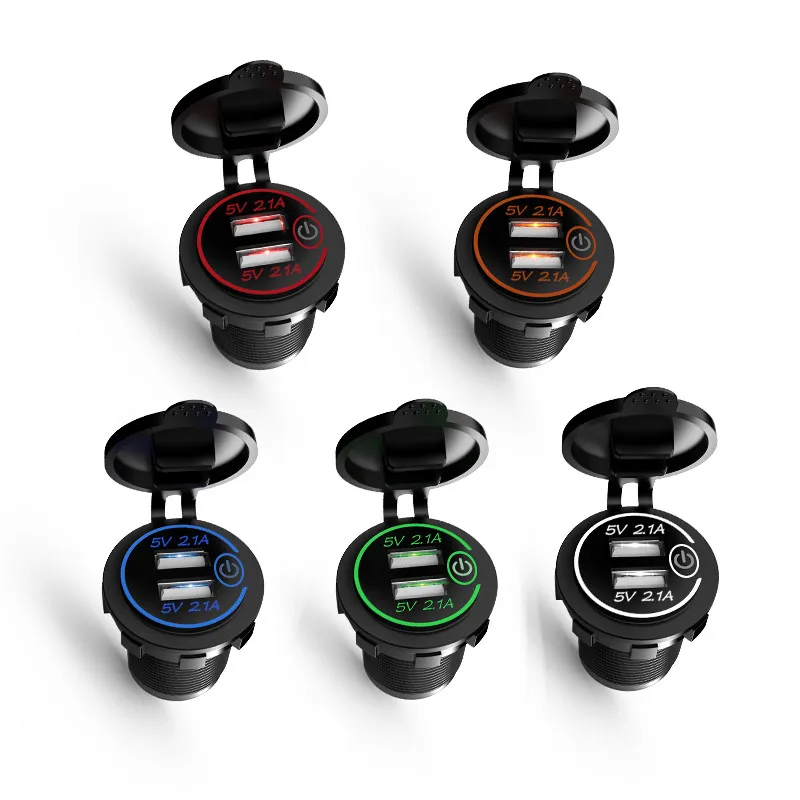 Universal 5V Car Cigarette Lighter Socket 2.1A Dual-port USB Fast Charge Car Charger Cigarette Lighter Splitter For Mobile Phone
Universal 5V Car Cigarette Lighter Socket 2.1A Dual-port USB Fast Charge Car Charger Cigarette Lighter Splitter For Mobile Phone