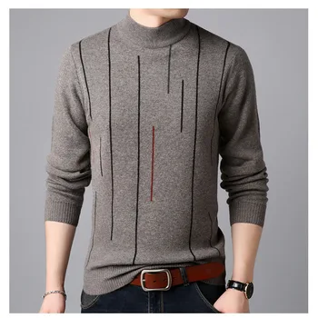 E 2020 new 100% pure wool sweater men's fashion long-sleeved autumn and winter loose wool sweater to keep warm men's sweater 
E 2020 new 100% pure wool sweater men's fashion long-sleeved autumn and winter loose wool sweater to keep warm men's sweater