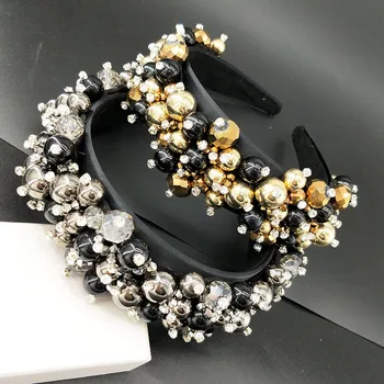 

Baroque Beaded Headband ,Crown For a girl,Princess Tiara,Hair hoop,Headbands For Women,Rhinestones For Hair,Bridal Headpiece,Wed