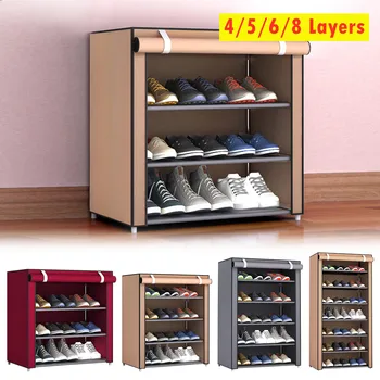 Multi-layer Dustproof Cloth Shoe Cabinet DIY Combination Assembly Shoe Storage Rack Household Finishing Shelves Home Furniture
Multi-layer Dustproof Cloth Shoe Cabinet DIY Combination Assembly Shoe Storage Rack Household Finishing Shelves Home Furniture