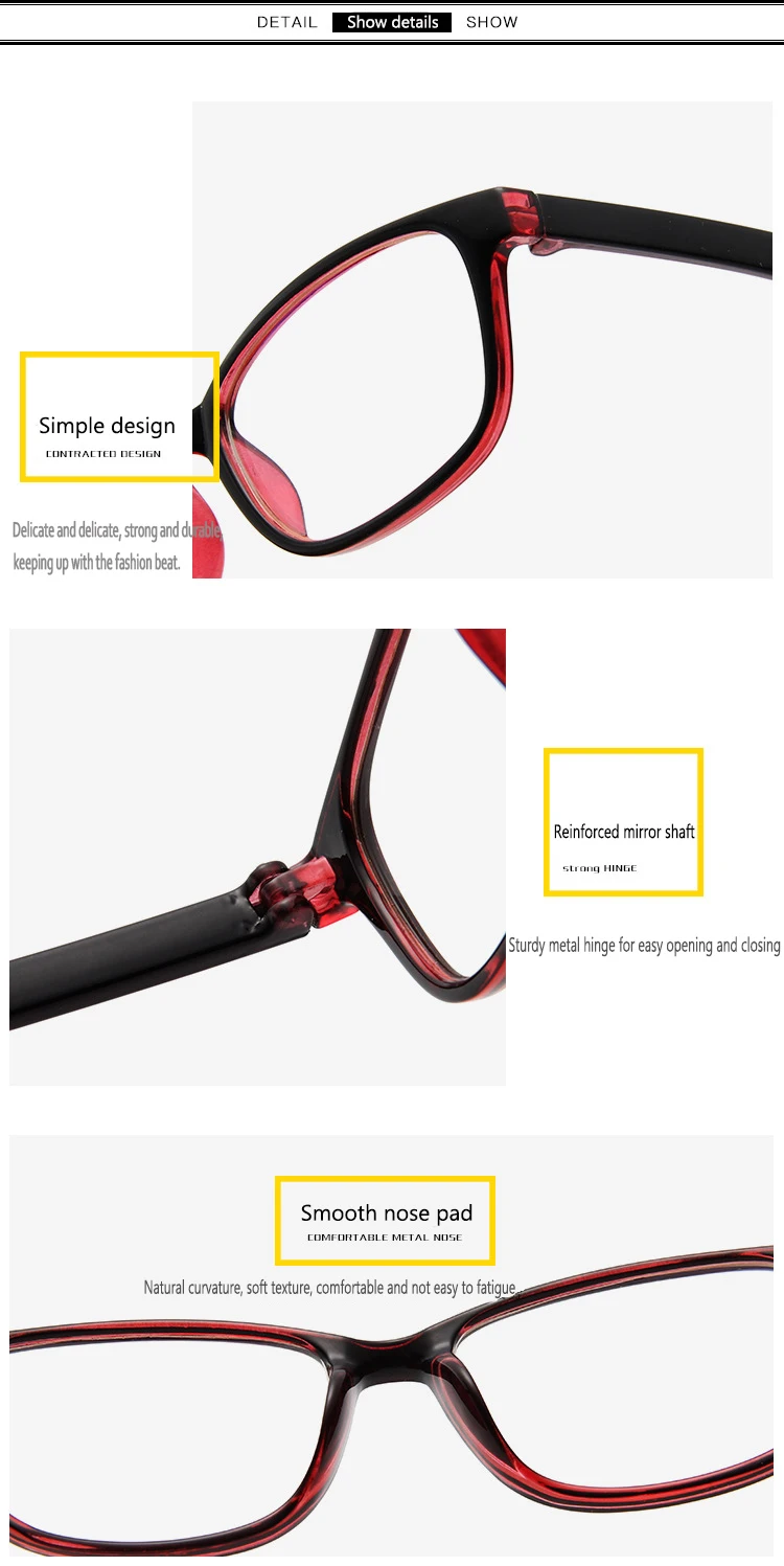 Owalne okulary do czytania + 100 + 150 + 200 kobiety mężczyźni przezroczysty czarny różowy niebieski 18 H3c3e4d5a541a4dfe804e0096495a8563B