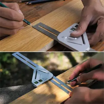 Combination Square Angle Ruler Fine Aluminum Alloy and Stainless Steel Multi-function Woodworking Tool Measuring Ruler
Combination Square Angle Ruler Fine Aluminum Alloy and Stainless Steel Multi-function Woodworking Tool Measuring Ruler
