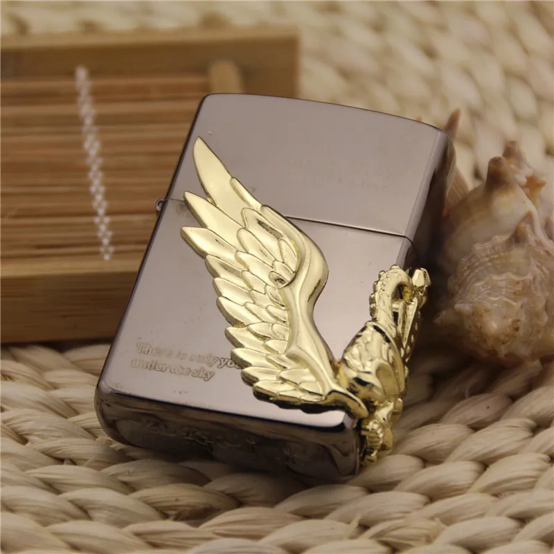 ZORRO Flint Vintage Windproof Lighter Grinding Wheel Relief Wing Kerosene Lighter Box Petrol Gasoline Lighter Gadgets For Man
ZORRO Flint Vintage Windproof Lighter Grinding Wheel Relief Wing Kerosene Lighter Box Petrol Gasoline Lighter Gadgets For Man