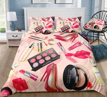 Beauty Series Duvet Cover Sets,Cosmetic Printing Pink Background,Beauty Makeup Home Bedroom Decoration Bedding Sets
Beauty Series Duvet Cover Sets,Cosmetic Printing Pink Background,Beauty Makeup Home Bedroom Decoration Bedding Sets