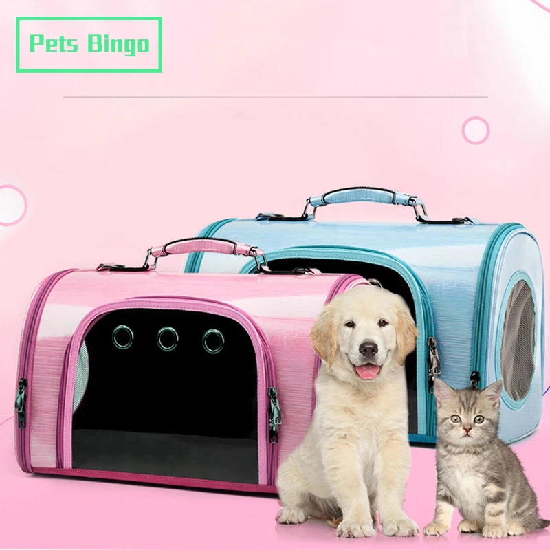 Pets Bingo Breathable Cats and Dogs Bag Portable Outdoor Travel Pet Backpack Transparent Handbag for Cat <6.5KG Dog <5KG
Pets Bingo Breathable Cats and Dogs Bag Portable Outdoor Travel Pet Backpack Transparent Handbag for Cat <6.5KG Dog <5KG