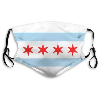 Flag Of Chicago Print Mouth Masks With Filter Washable And Reusable Anti Dust Breathable Mask With Adjustable Ear Loops For Men
Flag Of Chicago Print Mouth Masks With Filter Washable And Reusable Anti Dust Breathable Mask With Adjustable Ear Loops For Men